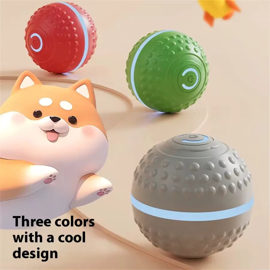 Smart Automatic Rolling Dog Ball – USB Rechargeable Interactive Toy