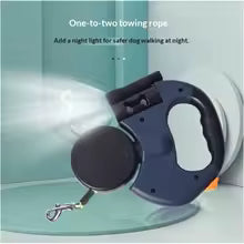 Dual-End Retractable Dog Leash-Expandable 2-Dog Leash 3M for Walking & Gardening, Hands-Free Tether (CE Certified)